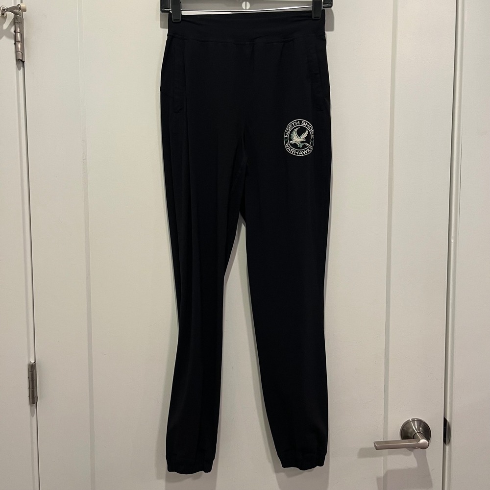Lululemon North Shore Warhawks Black Joggers Athletic Pants Womens